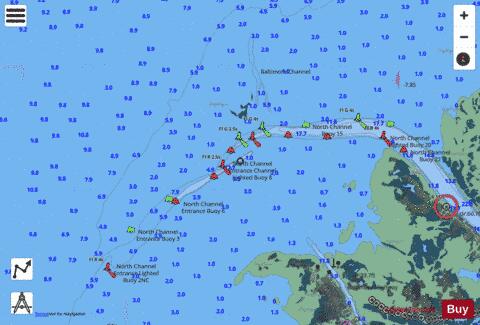 LAKE ST CLAIR PAGE 30 Marine Chart - Nautical Charts App - Satellite