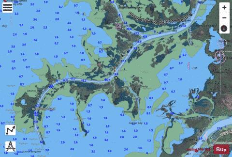 LAKE ST.CLAIR PAGE 32 Marine Chart - Nautical Charts App - Satellite