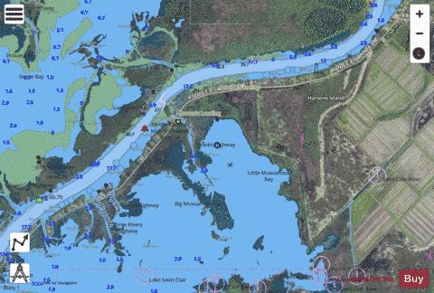 LAKE ST.CLAIR PAGE 35 Marine Chart - Nautical Charts App - Satellite