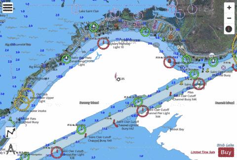 ST CLAIR RIVER PAGE 39 Marine Chart - Nautical Charts App - Satellite