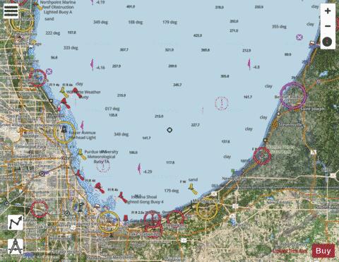 LK MICH WAUKEGAN ILL-SOUTH HAVEN MICH Marine Chart - Nautical Charts App - Satellite