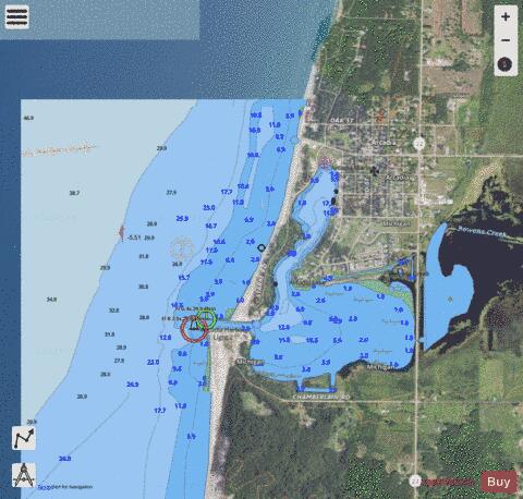 ARCADIA HARBOR MICHIGAN Marine Chart - Nautical Charts App - Satellite