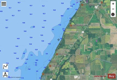 LAKE WINNEBAGO and FOX RIV PG 8 Marine Chart - Nautical Charts App - Satellite