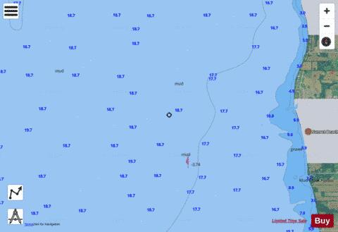 LAKE WINNEBAGO and FOX RIV PG 17 Marine Chart - Nautical Charts App - Satellite