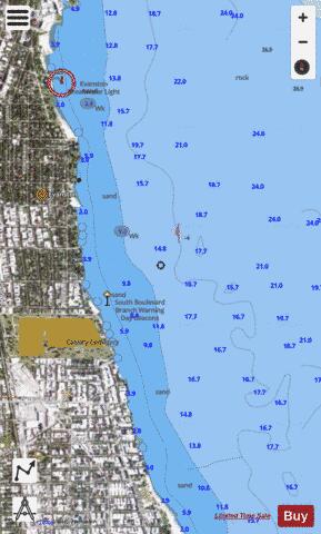 CHICAGO AND VICINITY PAGE 3 Marine Chart - Nautical Charts App - Satellite
