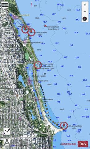 CHICAGO AND VICINITY PAGE 6 Marine Chart - Nautical Charts App - Satellite