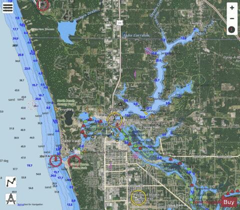 GRAND HAVEN MICH INCL SPRING LAKE and LOWER GRAND RVR Marine Chart - Nautical Charts App - Satellite