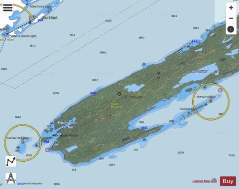 ISLE ROYALE MICHIGAN LAKE SUPERIOR  BOTTOM Marine Chart - Nautical Charts App - Satellite