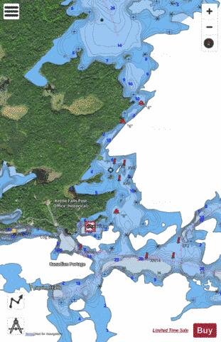 KETTLE FALLS Marine Chart - Nautical Charts App - Satellite