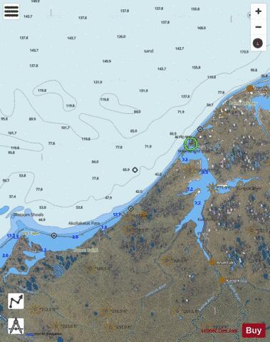 NOKOTLEK PT TO WAINWRIGHT INLET Marine Chart - Nautical Charts App - Satellite