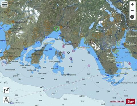 TOGIAK BAY AND WALRUS ISLANDS Marine Chart - Nautical Charts App - Satellite