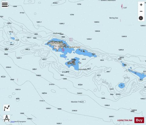 NEAR ISLANDS  BULDIR ISLAND TO ATTU ISLAND Marine Chart - Nautical Charts App - Satellite