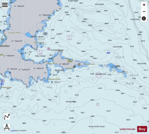 KISKA HARBOR AND APPROACHES Marine Chart - Nautical Charts App - Satellite