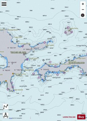 KANAGA PASS AND APPROACHES Marine Chart - Nautical Charts App - Satellite