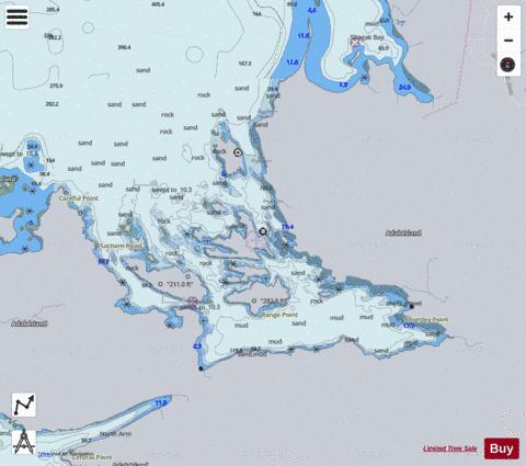 BAY OF ISLANDS  ADAK ISLAND Marine Chart - Nautical Charts App - Satellite