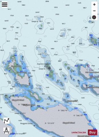 ARGONNE CHANNEL Marine Chart - Nautical Charts App - Satellite