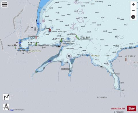 ADAK ISLAND  SWEEPER COVE FINGER AND SCABBARD BAYS Marine Chart - Nautical Charts App - Satellite