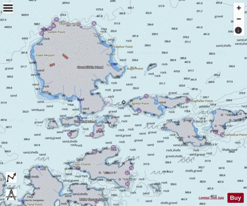 TAGALAK ISLAND TO GREAT SITKIN ISLAND Marine Chart - Nautical Charts App - Satellite