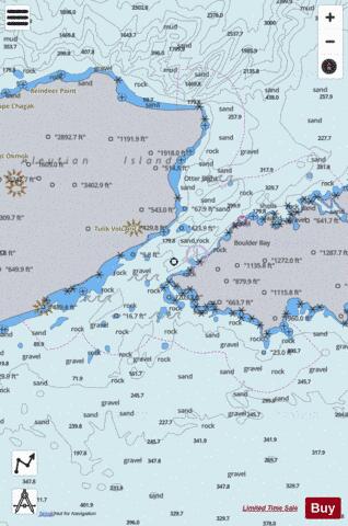 UMNAK PASS AND APPROACHES Marine Chart - Nautical Charts App - Satellite