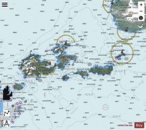 KRENITZIN ISLANDS Marine Chart - Nautical Charts App - Satellite