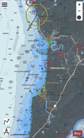 KASILOF RIVER TO KENAI RIVER Marine Chart - Nautical Charts App - Satellite