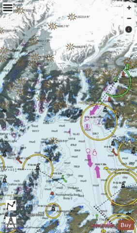 NAKED ISLAND TO COLUMBIA BAY Marine Chart - Nautical Charts App - Satellite