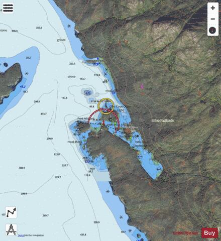 ELFIN COVE Marine Chart - Nautical Charts App - Satellite