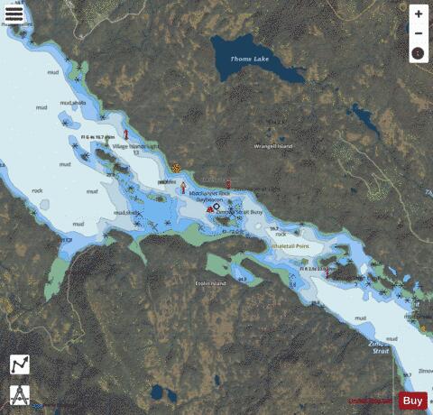ZIMOVIA STRAIT Marine Chart - Nautical Charts App - Satellite