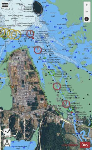 BELLINGHAM TO EVERETT INC SAN JUAN ISLANDS  SWINOMISH CHANNEL EXT Marine Chart - Nautical Charts App - Satellite