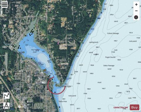 POSSESSION SOUND TO OLYMPIA Marine Chart - Nautical Charts App - Satellite