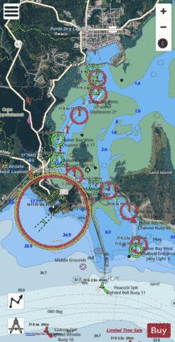 ILWACO HARBOR Marine Chart - Nautical Charts App - Satellite
