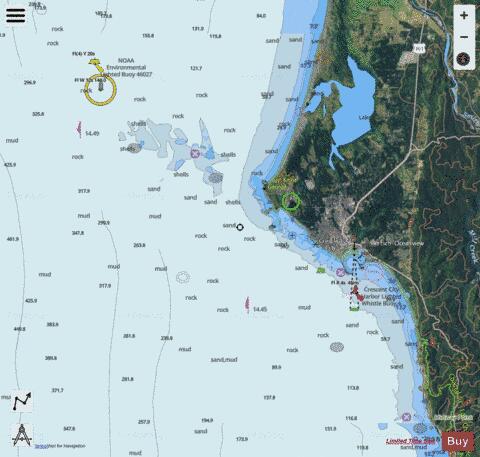 ST. GEORGE REEF AND CRESCENT CITY HARBOR Marine Chart - Nautical Charts App - Satellite