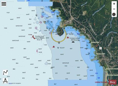 TRINIDAD HARBOR Marine Chart - Nautical Charts App - Satellite