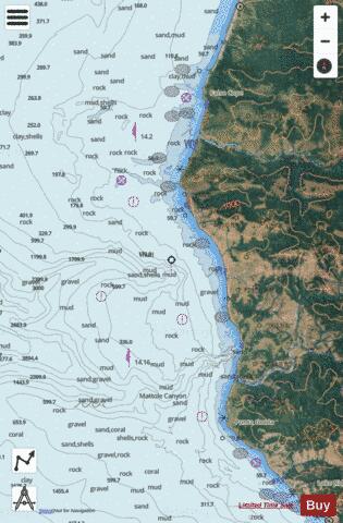 CAPE MENDOCINO AND VICINITY Marine Chart - Nautical Charts App - Satellite