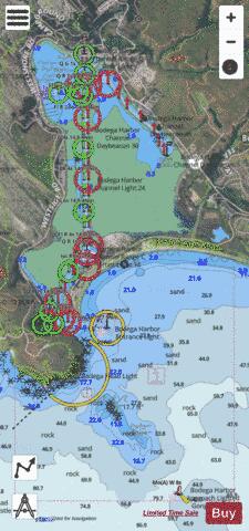 BODEGA HARBOR Marine Chart - Nautical Charts App - Satellite