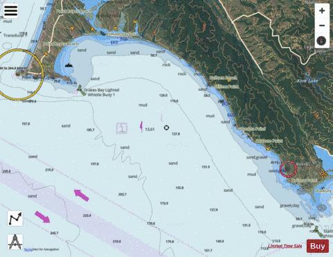 DRAKES BAY Marine Chart - Nautical Charts App - Satellite