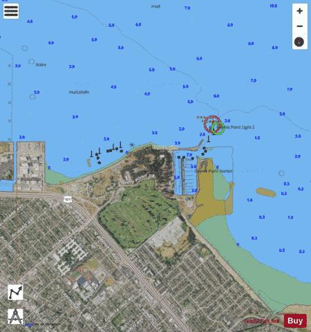 SAN FRANCISCO BAY TO ANTIOCH  COYOTE PT HARBOR Marine Chart - Nautical Charts App - Satellite