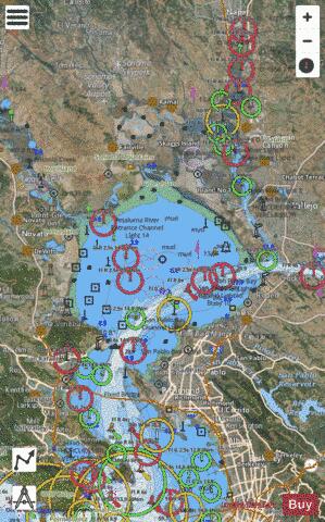 SAN FRANCISCO BAY TO SAN PABLO BAY Marine Chart - Nautical Charts App - Satellite