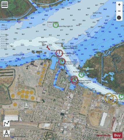 SAN FRANCISCO BAY TO ANTIOCH  PITTSBURG Marine Chart - Nautical Charts App - Satellite