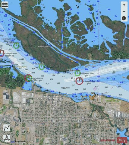 SAN FRANCISCO BAY TO ANTIOCH  ANTIOCH Marine Chart - Nautical Charts App - Satellite