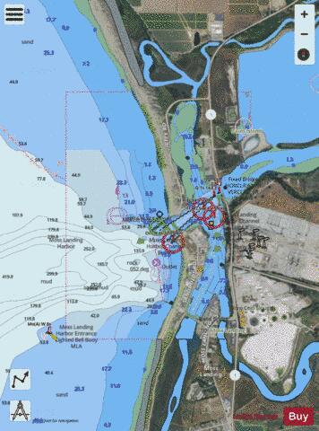 MOSS LANDING HARBOR Marine Chart - Nautical Charts App - Satellite