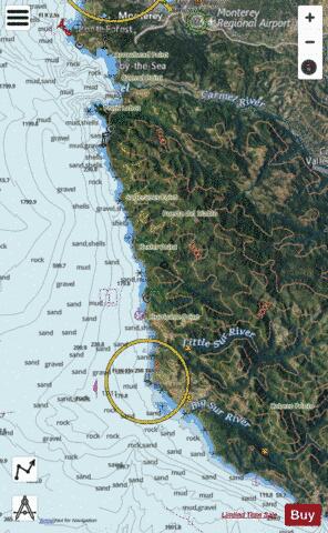 PFEIFFER POINT TO CYPRESS POINT Marine Chart - Nautical Charts App - Satellite