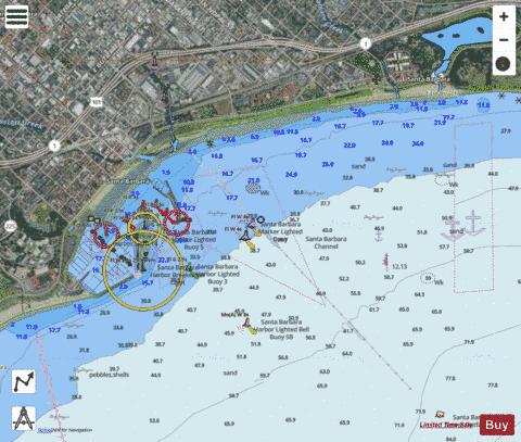 SANTA BARBARA Marine Chart - Nautical Charts App - Satellite
