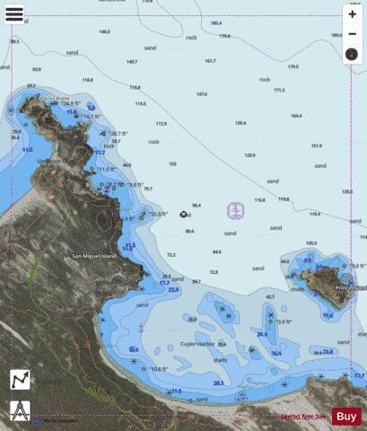 CUYLER HARBOR Marine Chart - Nautical Charts App - Satellite