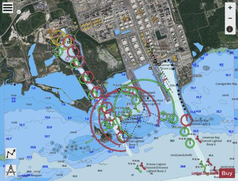 KRAUSE LAGOON CHANNEL Marine Chart - Nautical Charts App - Satellite