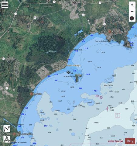 PUNTA LIMA TO CAYO BATATA Marine Chart - Nautical Charts App - Satellite