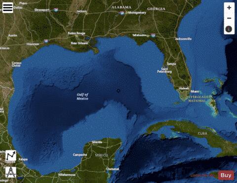 GULF OF MEXICO Marine Chart - Nautical Charts App - Satellite
