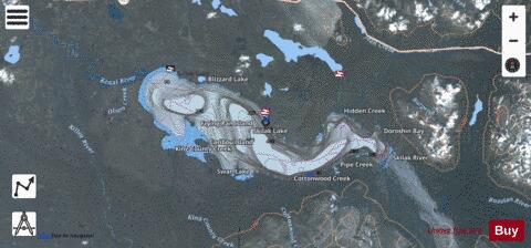 Skilak Lake depth contour Map - i-Boating App - Satellite