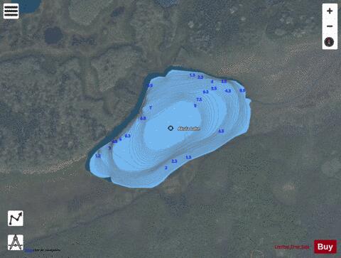 Akula Lake depth contour Map - i-Boating App - Satellite