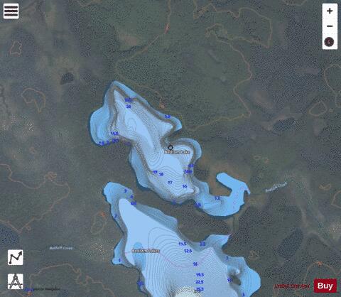 Bedlam Lake depth contour Map - i-Boating App - Satellite